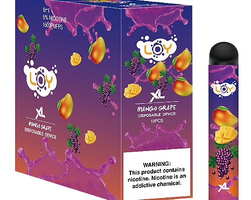 Loy XL Mango Grape: A Tropical Grape Fusion in Every Puff